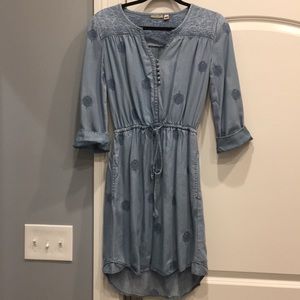 Denim dress xs from anthropology